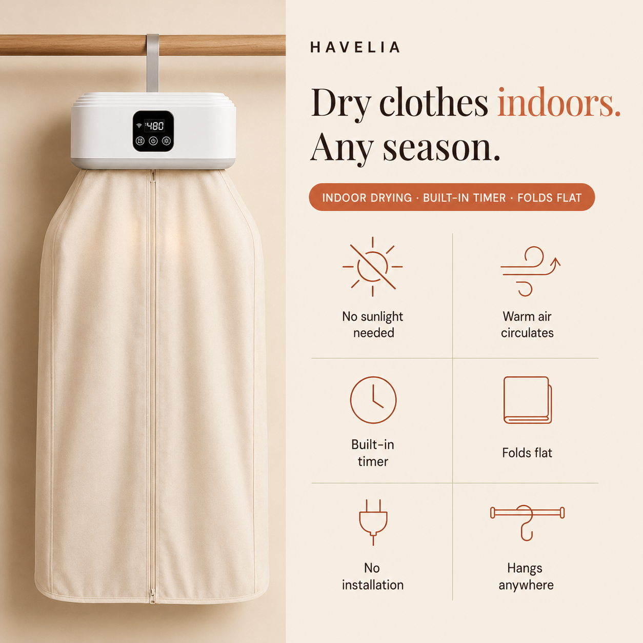 Portable Electric Cloth Dryer